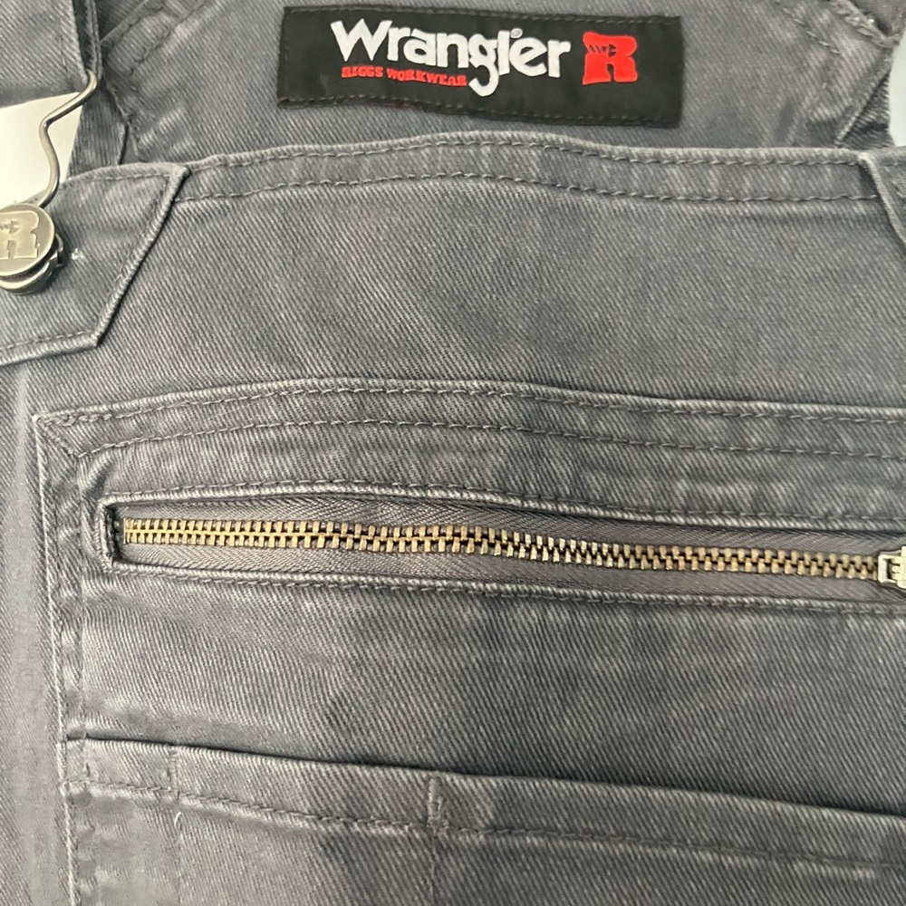 Wrangler Riggs Grey Bib Overalls - Picture 2 of 5